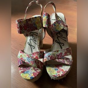 REBELS Women’s Rope Platform Sandals Beige Size 10